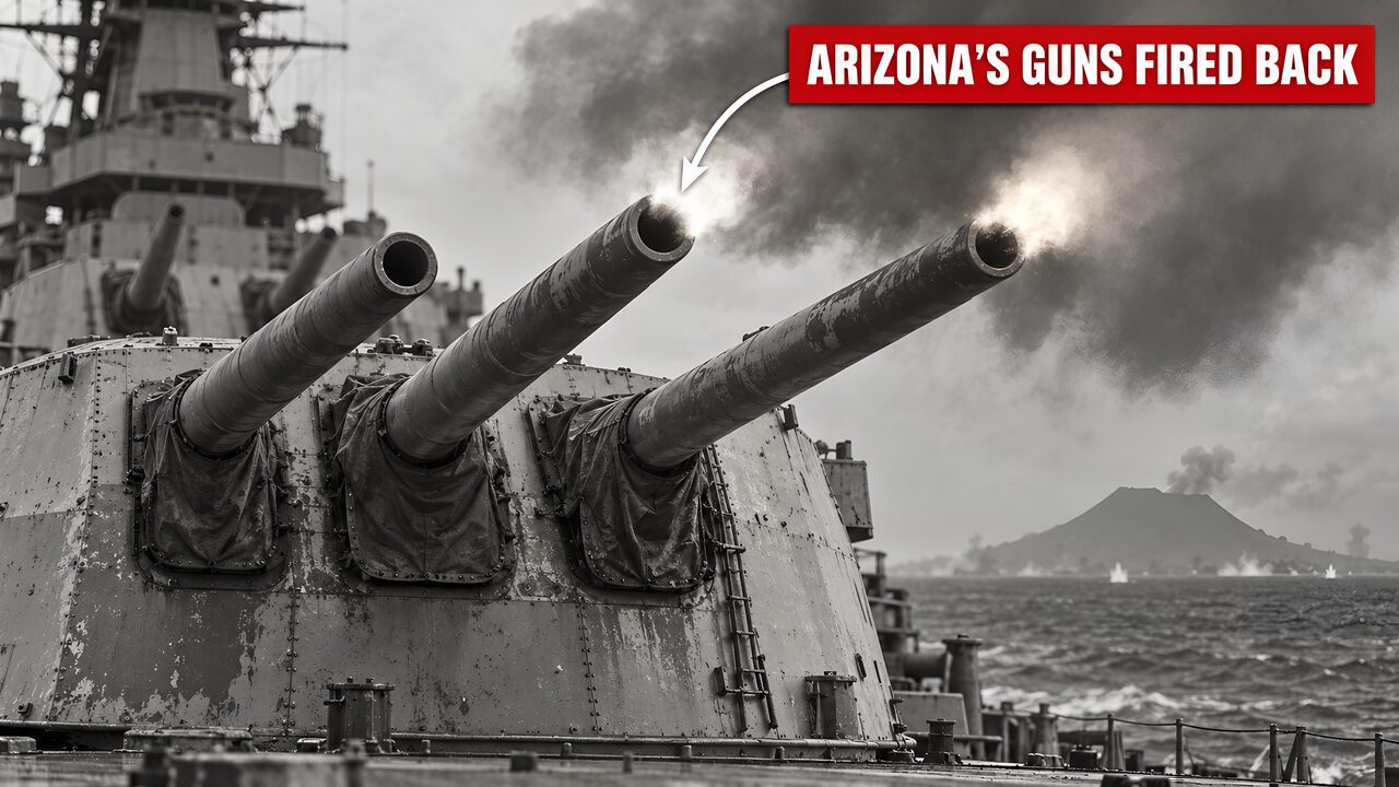 Arizona Sank At Pearl Harbor. Three Years Later Her Guns Fired On Iwo Jima